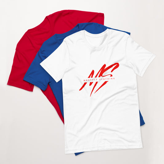 Mostyle Unisex t-shirt(New Red Logo)