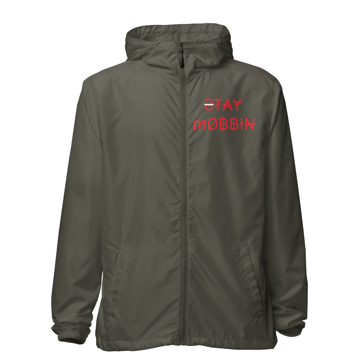 STAYMOBBIN Unisex lightweight zip up windbreaker