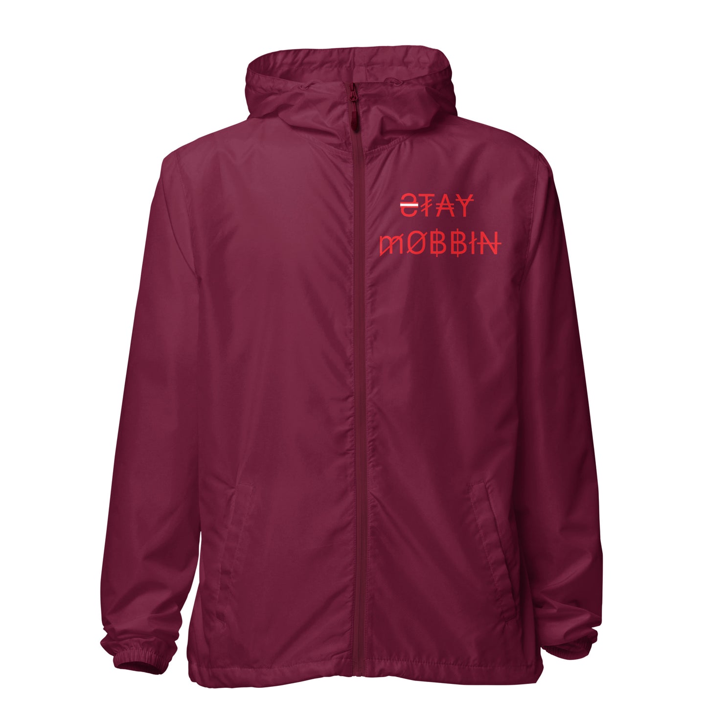 STAYMOBBIN Unisex lightweight zip up windbreaker